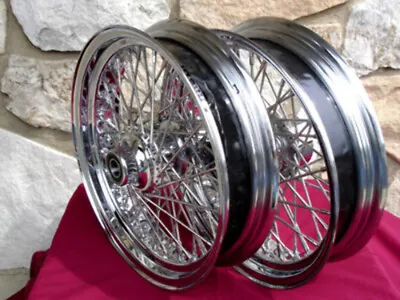 16  60 Spoke Wheel Set 1984-99 For Harley Heritage Fatboy • $979.25