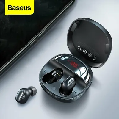 $23.99 • Buy Baseus TWS Bluetooth 5.0 Wireless Headphones Headset LED Waterproof Mini Earbuds