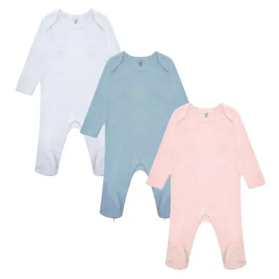 £4.49 • Buy Baby Grow ROMPER Suit - 100% Cotton - Boy Girl Unisex Newborn 0 To 12 Months