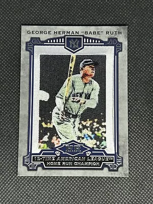 Babe Ruth  2013 Topps Commemorative Patch Br-3 /2013 Yankees • $3.79