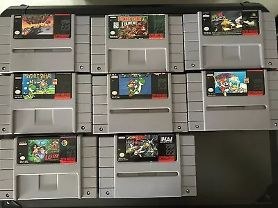 Super Nintendo Games LOT Of 8 * CARTRIDGES ONLY*  • $88