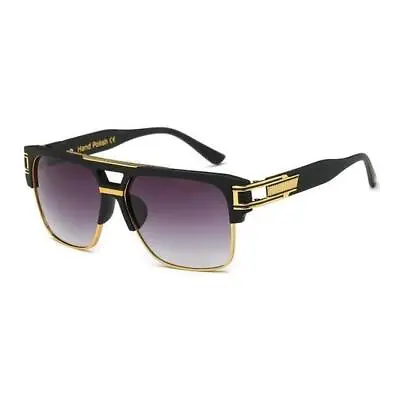 Designer Men Sunglasses Fashion Square Gold Hip Hop Model New Style 2023 Shades • $12.99