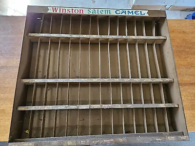 Vintage Metal Cigarette  Store Display Sales Rack Case - Winston Salem Camel • $199