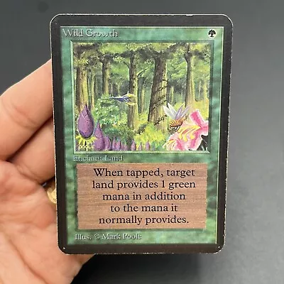 MTG - Wild Growth ALPHA MP - Magic The Gathering • $45