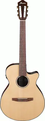 Ibanez AEG50N Classical Guitar W/ Cutaway & Pickup (Natural High Gloss) • $508.95