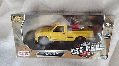 RARE 1993 GMC Sierra GT Pickup Truck Diecast 1:24 Scale Yellow Model Collectible • $50