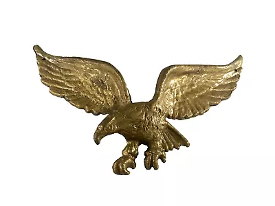 Vintage American Bald Eagle Cast Metal Brass Wall Mount 9'' Long - VGC • $15