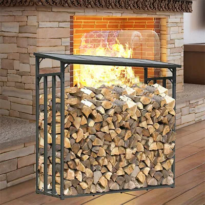 £139.96 • Buy Large 176cm Log Store Log Holder Indoor Basket Wood Burner Log Storage Firewood