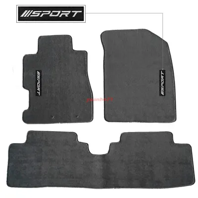 For 2001-2005 Honda Civic Gray Floor Mats Carpet Nylon Front Rear 4pcs W/ SPORT • $57.99