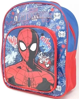 Official Marvel Spider-Man Character Deluxe Junior School Backpack Rucksack • £9.99