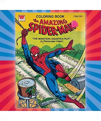 Spiderman “the Monstera Gigantica Plot” Orig 1979 Vintage Coloring Book Ex Cond! • $10.99