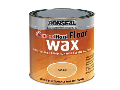  Ronseal Diamond Hard Floor Wax Natural Oak 2.5 Litre RSLDHFWNO25L • £70.48