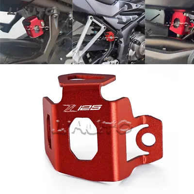 Red Rear Brake Fluid Oil Reservoir Guard Cover For Kawasaki Z125 Pro 2015 -2023 • $10.79