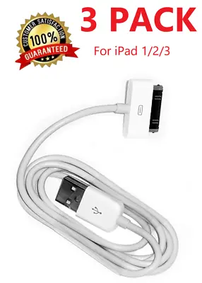 3Pack 30 Pin USB Charging Data/Sync Cable Cord For IPad 1/2/3 IPod Nano 1-6 • $4.98