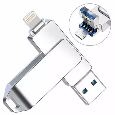 2TB 1TB OTG Lighting Micro USB3.0 Flash Drive Memory Stick For IPhone Android PC • $16.71