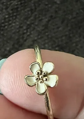 $170 • Buy Pandora Solid 14ct Gold Flower Ring - Sz 60