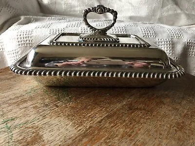 Vintage Silver Plate Lidded Serving Dish  Walker & Hall Ltd • £35