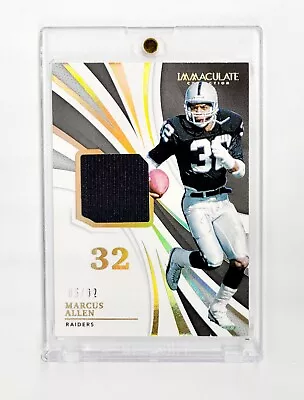 Mint #/32 Game Used Jersey Patch 2021 Immaculate Marcus Allen La Raiders Nfl Sp • $29.99