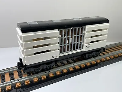 LEGO MOC Train Carriage Cattle Wagon 12V 9V Town City Trains • $109.95