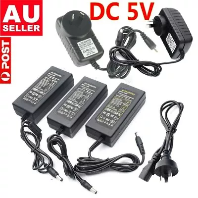 AC100-240V To DC 5V Power Supply Charger Transformer Adapter  LED Strips CCTV AU • $15.76