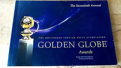 $19.99 • Buy 70th Annual Golden Globe Awards Program 2013 Hollywood Foreign Press Association