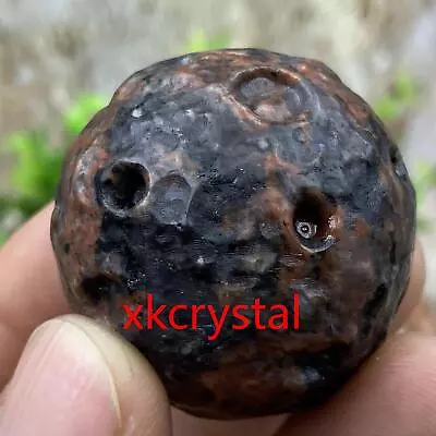 1pcs Natural Red Spectrolite Ball Quartz Crystal Meteorite Sphere Healing 35mm • $14.69