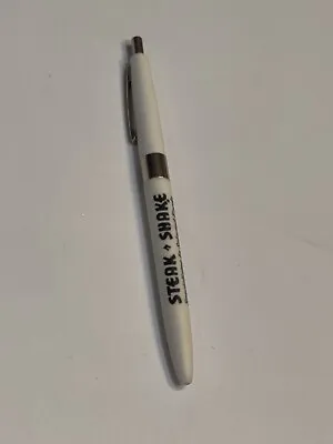 Vintage STEAK N SHAKE Promotional Ink PEN USA Restaurant Advertising White Black • $19.95