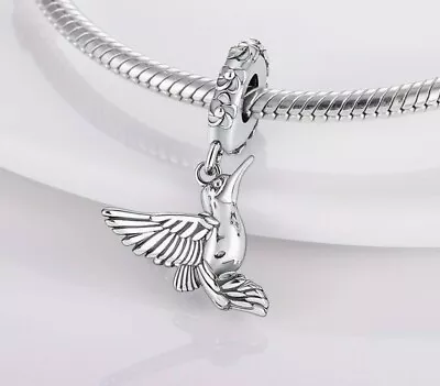 Mockingjay Hummingbird Pendant Charm Fit Personalised Bracelet Flower Ring • $10.42