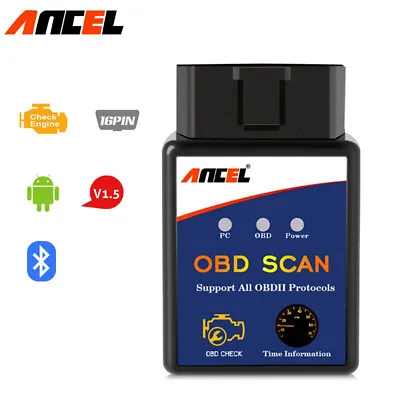 ELM327 Bluetooth OBD2 Scanner OBDII Car Diagnostic Tool Auto Fault Code Reader • $4.99