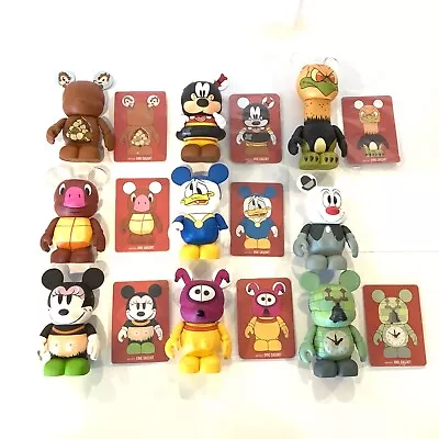 Disney 3  Vinylmation “Have A Laugh!” Series Lot Of 9 Figures & 8 Cards • $27.95