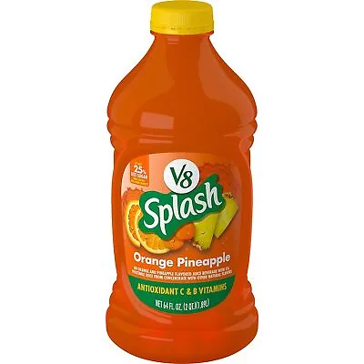 V8 Splash Orange Pineapple Juice Beverage With Vitamins Less Sugar 64 Fl Oz • $6.99
