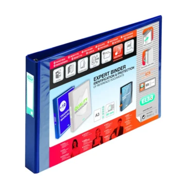 £22.12 • Buy A3 Ring Binders File Folder Landscape Orientation 55mm 4 D-Ring, Elba
