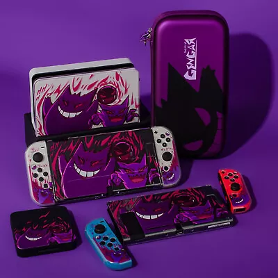 Pokémon Gengar Nintendo Switch Oled Case Cute Skin Shell Cover Storage Bag • $27.80