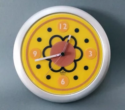 Marco Zanini Rosenthal Egizia Postmodern Wall Clock Sottsass/Memphis Milano 1990 • $325