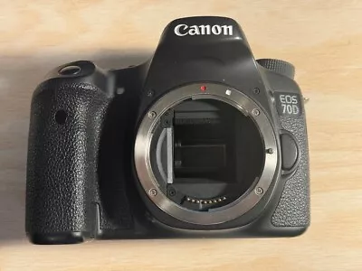 (Excellent) Canon EOS 70D 20.2MP Digital SLR Camera - Black (Body Only) • $292.64