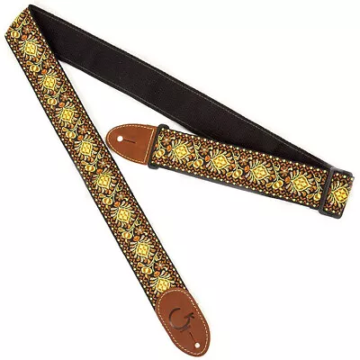 Genuine Gretsch  G  Brand Logo Guitar Strap - Yellow/Orange 922-0060-102 • $21.89