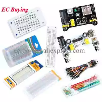 MB102 Breadboard Power Supply Kit 830 Points With Jumper Wires Box • $4.06