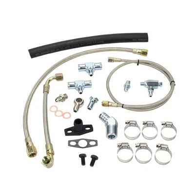 Turbo Oil Water Line Kit For Toyota Land Cruiser 1HZ HZJ Garrett GT28R GT29R • $206.13