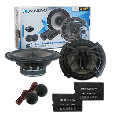 Soundstream AC.6 6.5-inch 6.5  2-way Car Audio Component Speaker System (PAIR)  • $43.99