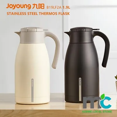 $55.20 • Buy Joyoung Stainless Steel Thermos Flask Insulated Vacuum Jug For Tea Coffee 1.9L