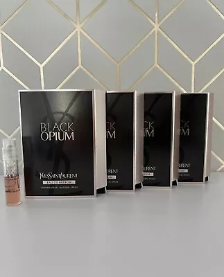 YSL Yves Saint Laurent Black Opium Eau De Parfum Spray 1.2ml X 4 - 4.8ml Total • £12.99