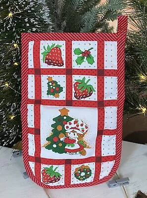 Strawberry Shortcake Christmas Oven Mitt 1980 Vintage • $14.95