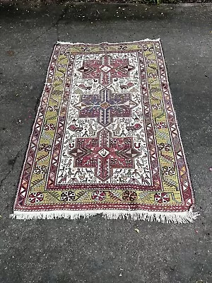 Authentic Sumak Kilim Rug Hand Knotted 100% Wool 185 X 1.22m • $895