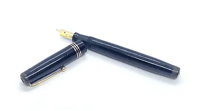 Swan Leverless 1060 Fountain Pen In Black 14k Oblique Broad Nib !!!rare Nib!!!  • £150