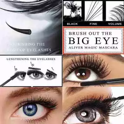 4D Silk Fiber Eyelash Mascara Extension Makeup Black Lashes Waterproof Eye .AU • $5.90