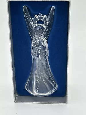 Vintage MIKASA Crystal Figurine Angel Playing Flute Herald Collection Germany • $13