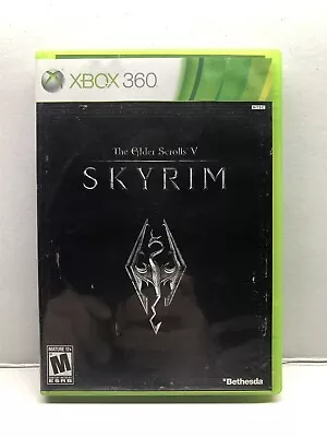 The Elder Scrolls V 5 Skyrim (Xbox 360 2011) Clean Tested Working - Free Ship • $7.79