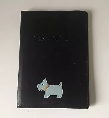 £18 • Buy Radley Leather Passport Holder (used Once, Very Good Condition) Blue Dog Design