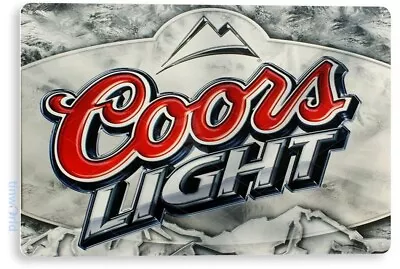 TIN SIGN Coors Light Metal Art Store Pub Brew Beer Liquor Shop Bar Cave A307 • $10.25