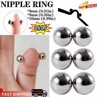 Nipple Bar Magnetic Nipple Rings Non Piercing Sexy Body Jewelry 8mm P9B1 • $1.11